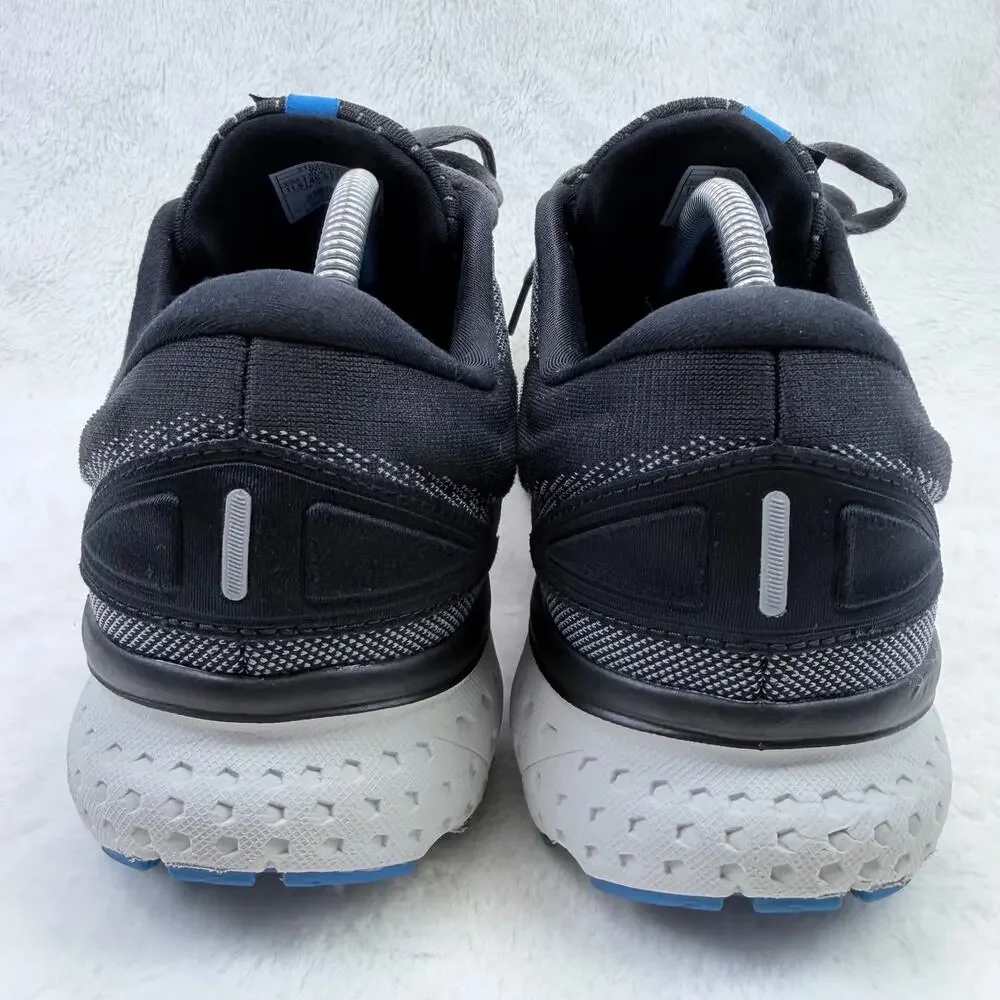 Brooks Glycerin 18 Mens Running Shoes Black Ebony Blue Size 11.5 Wide 2E